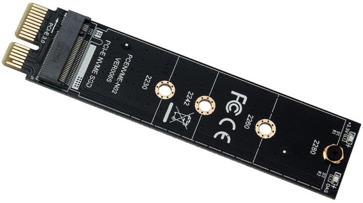 Alternative view of 9143 M.2 Nvme Ssd Ngff To Pcie 3.0 X1 Adaptör PCIE ten PCI-E 3.0 1X destekli Yalnızca M.2 PCI-e M Key SSD'yi destekler, M.2 SATA B Key SSD'yi desteklemez. M Key Kart Çevirici Dönüştürücü
