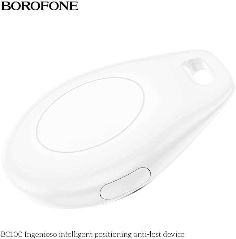 Borofone Tag Akıllı Takip Cihazı, Apple Find My İle Uyumlu, Anahtar, Çanta, Evcil Hayvan, Değerli Eşya İçin Kayıp Önleyici, Uzun Ömürlü Pil, İphone 6S ve Sonrası İle Uyumlu,BC100 Beyaz (3)