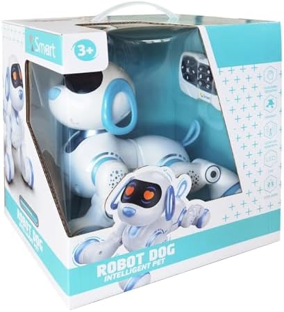 Oyuncak 30 Fonksiyonlu Uzaktan Kumandalı Şarjlı Sesli Işıklı Dokunma Algılama Programlama Robot Kedi ve Köpek (köpek) - Görsel 2