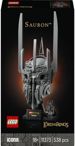 Alternative view of Yüzüklerin Efendisi: Sauron'un Miğferi 11373 - Yetişkinler için Sauron Minifigürü ile İsim Levhalı Sergileme Standı İçeren Yaratıcı Dekoratif Model Yapım Seti, Hediye Fikri (538 Parça)