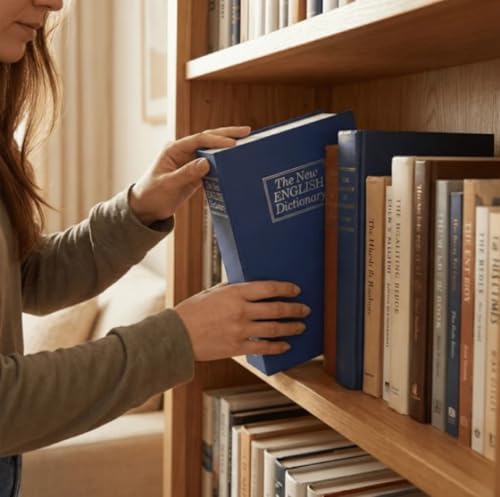 Alternative view of Senon Kitap Görünümlü Kumbara Gizli Para Kasası Çelik Kilitli Kitap Kumbara Lacivert