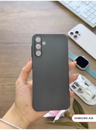 Alternative view of Süper İnce Mat Ultra Thin Silikon Kılıf Siyah  Galaxy A35 ile uyumlu