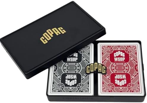Copag WSOP 2024 World Series of Poker Edition, Premium PVC Poker Kartları, İki Deste (Kırmızı, Siyah) - Görsel 2