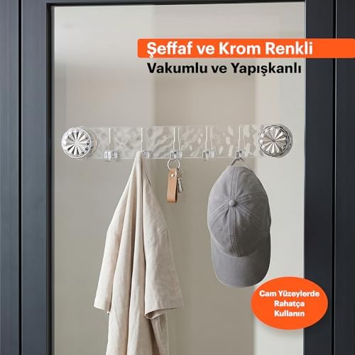 Vakumlu ve Yapışkanlı Askı – Mutfak ve Banyo İçin Delme Gerektirmeyen Duvar Askılığı