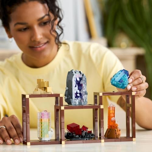 Alternative view of Ideas Mineral Koleksiyonu 21362 – Taş Koleksiyoncusu Yetişkinler için Pirit, Ametist, Florit, Turmalin, Todokrozit ve Kuvars İçeren Kişiselleştirilebilir Dekoratif Model Yapım Seti (880 Parça)