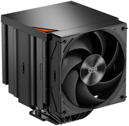 Alternative view of CPS RZ620 PRO TC, Çift Kuleli 6 Isı Borulu CPU Soğutma Sistemi, 2 Adet Çift Bilyalı Rulmanlı Fan (2400 RPM'ye kadar), 80 CFM Hava Akışı, Düşük Gürültü Seviyesi, 280 TDP
