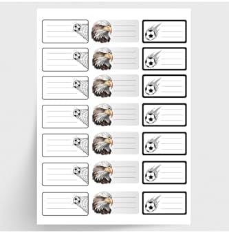 Alternative view of Siyah-Beyaz isimlik okul etiketi, sticker seti, 210 adet