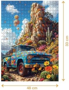 Alternative view of Çiçekli Kamyon 500 Parça 2,2mm Kalınlık 48x33cm Profesyonel Hobi Puzzle Yapboz Serisi