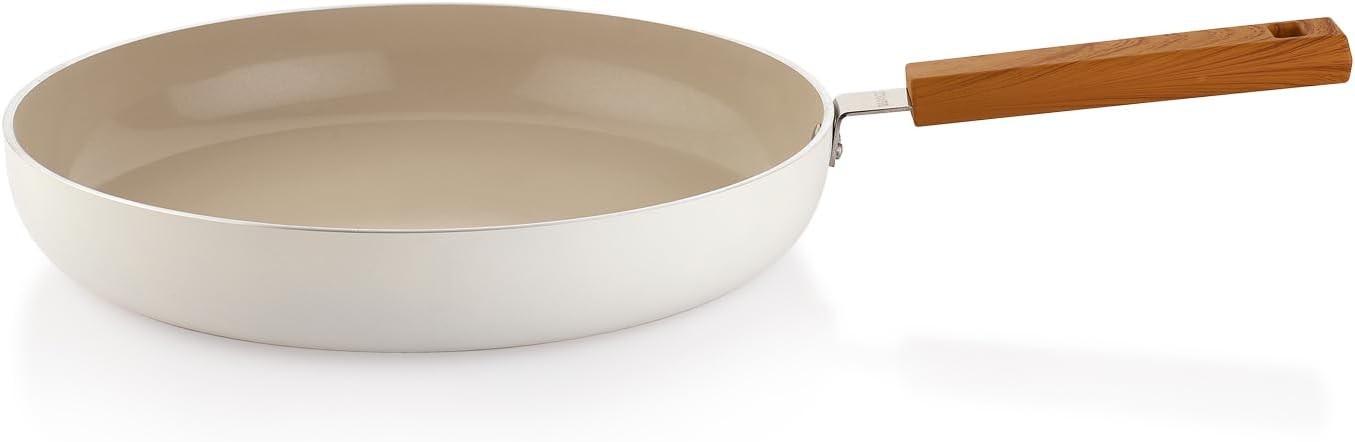 Ceramoni Seramik Tava 30 Cm-Krem