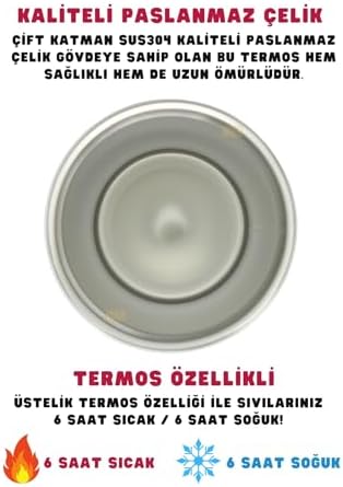 Beşiktaş Resmi Lisanslı 550ml Rahat İçim Çift Katmanlı Paslanmaz Çelik Termos 6 Saat Sıcak Soğuk Premium Kutu - Görsel 3