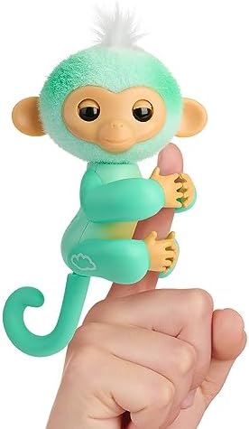 Alternative view of Fingerlings 2023 YENİ İnteraktif Bebek Maymun Dokunmaya Tepki Veriyor - 70+ Sesler ve Tepkiler - Ava (Teal)