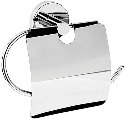 Alternative view of Tuvalet Kağıtlığı Metal, Kapaklı Tuvalet Kağıdı Tutucu, Krom Kaplama, Vidalı