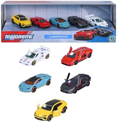 Lamborghini 5 adet araba seti, 7,5 cm, dekoratif kutu, koleksiyon, oyuncak araçlar, döküm metal resmi  3 yaşından itibaren (8502105001)
