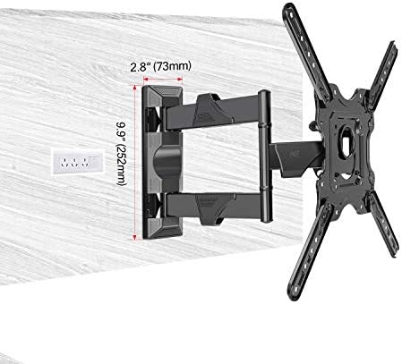 North Bayou NB NB P4 Ultra Ince 32"–55",LCD LED televizyonlar için, TUV Sertifikalı Hareketli Tv Askı Aparatı - Görsel 3