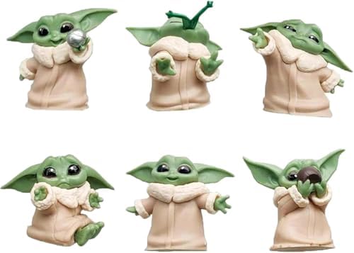 Alternative view of Senon 6 lı Set Sevimli Bebek Yoda Ürün Koleksiyonu Dekoratif Biblo Masa Süsü Hediyelik Eşya