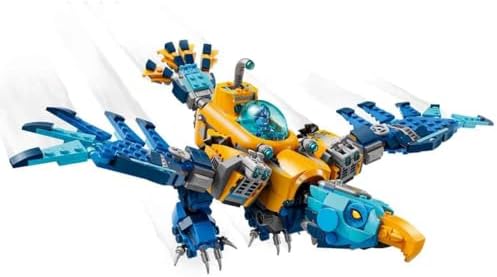 Timsah Denizaltı 71512 – 8 Yaş ve Üzeri Çocuklar için Logan, Zoey, Arika Minifigürleri ve Grimspawn Figürü İçeren 2 İnşa Seçenekli Yaratıcı Oyuncak Yapım Seti, Hediye Fikri (1107 Parça)