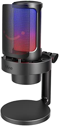 Alternative view of USB Mikrofonu, AmpliGame Oyun Bilgisayarı Masaüstü Kondansatör, RGB Mikrofon, Mac/Bilgisayar/PS4/PS5'te YouTube, Sessiz Düğmeli, Mikrofon Kazancı, Pop Filtresi, Şok Montajı, Kulaklık Jakı-A8