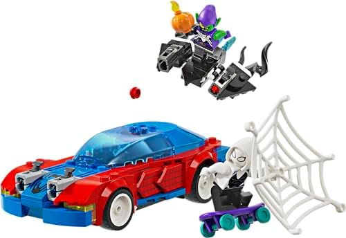 | Örümcek Adam Yarış Arabası ve Venom Green Goblin 76279 – 7 Yaş ve Üzeri Kız ve Erkek Çocuklar için Spidey Minifigürü İçeren Oyuncak Yapım Seti, Doğum Günü Hediyesi Fikri (227 Parça) - Görsel 3