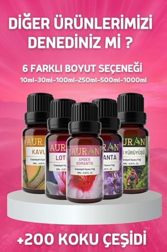 AURAN Japon Kirazı Esansiyel Uçucu Koku Yağı Difüzör Esansı Buhurdanlık Yağı Aromaterapi Yağı 10ml