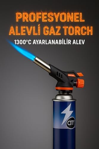 Alternative view of Pürmüz Mutfak Alev Tabancası – 1300°C Ayarlanabilir Alevli Gaz Torch, Otomatik Ateşleme, Karamelize Etme, Flambe, BBQ, Kamp ve Mutfak Kullanımı İçin Profesyonel Brülör | HS-509C
