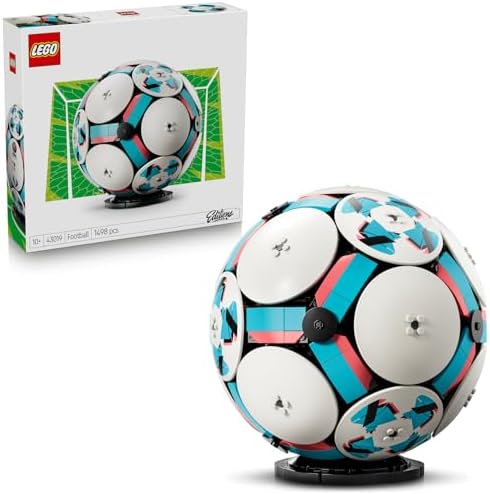Editions Futbol Topu 43019-10 Yaş ve Üzeri Çocuklar için İç Tarafında Hareket Eden Mikro Stadyum Kutlama Sahnesi Bulunan Yaratıcı Dekoratif Oyuncak Yapım Seti, Hediye Fikri (1498 Parça)