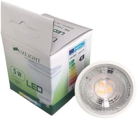 10 Adet 5W Led Ampul GU10 Duy Sarı Işık 3000K UZLIGHT