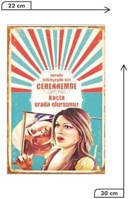 Kuşe Kağıt Duvar Posteri Nerede Bekleyeyim Sizi Retro Vintage Drtr0096