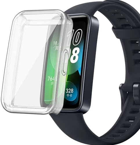 Galaxy Fit3 ile uyumlu Silikon Kasa Ekran Koruyucu 360 Tam Kapatan Çerceve PC Kasa Koruma Silikon Çerçeve (Şeffaf)