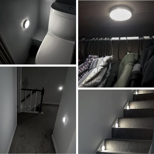 Alternative view of Akynite Hareket Sensörü Gece Lambası USB Şarj Edilebilir, Soğuk Beyaz ve Kısılabilir, 10 LED, Manyetik Gece Lambası, Dolap Merdivenleri Koridor Banyo için Hareket Sensörü Işığı, 3 adet
