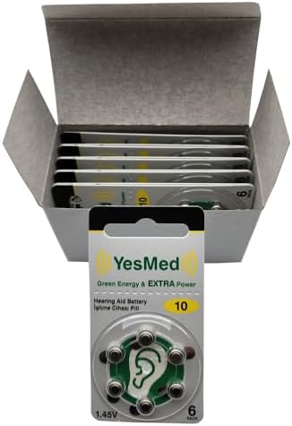 Alternative view of YesMed Extra Power 10 Numara İşitme Cihazı Pili (10 Paket x 6 Adet = 60 Adet Pil)