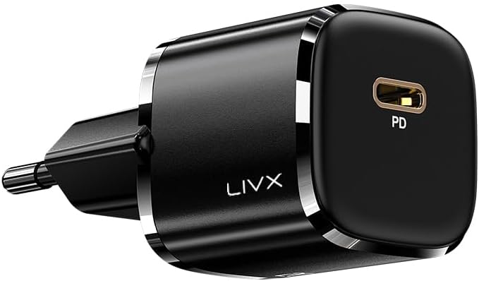 20W PD Hızlı Şarj Adaptörü | iPhone ve Tüm USB-C Cihazlar için Süper Hızlı Şarj | Kompakt ve Taşınabilir Tasarım