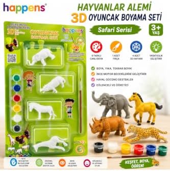 Alternative view of Orman Hayvanları 3D Hayvan Boyama Oyuncağı | Yıka Tekrar Boya Eğitici Set