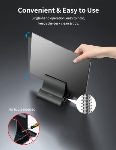 Alternative view of MOMAX Dikey Dizüstü Bilgisayar Standı Tutucu, Arch Gravity Otomatik Kilitleme Tutucu Depolama Yuvası, Masa Düzenleyici için Yer Tasarrufu, Tüm MacBook/iPad/Dell/Chromebook'a Uyar, Çift Dizüstü