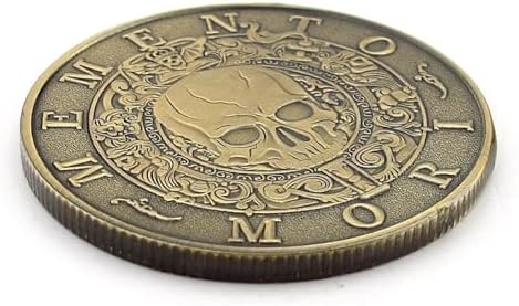 Alternative view of Memento Mori Rönesans Ölümü Hatırla Stoa Şans Coin Metal Para Cp060