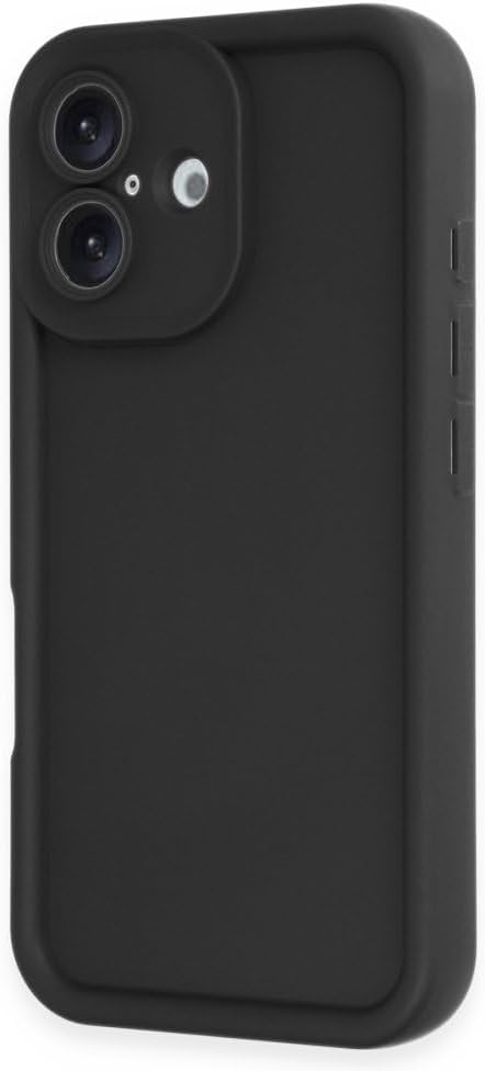& AKSESUAR iPhone 16 ile Uyumlu Viera Silikon Hafif Ve Tam Koruma Sağlayan Şık Ve Dayanıklı Silikon Kılıf (Siyah)