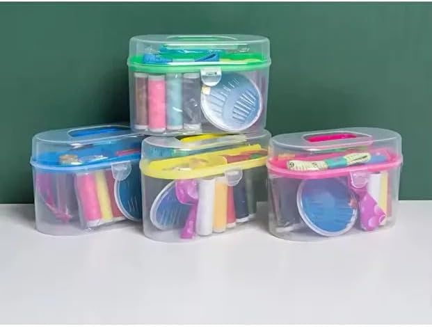 Mini Dikiş Seti Kutusu 18 Parça – İplik, İğne, Makas, Düğme, Mezura, Taşınabilir Dikiş Aksesuar Seti – Seyahat ve Ev İçin Dikiş Takımı - Görsel 2