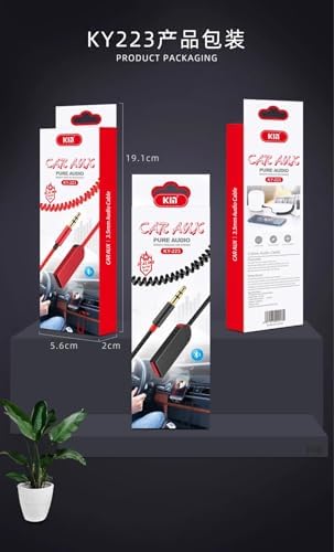 KY 223 CAR AUX CABLE SPRİRAL KABLOLU AUXJACK USB BLUETOOTH AUX, Bluetooth Car Receiver Aux FİYAT PERFORMANSTA BİR NUMARA BENZERLERİNE İKİ KAT FAZLASINI ÖDEMENİZE GEREK YOK !!!! - Görsel 3