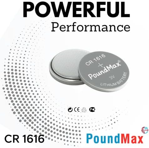 PoundMax 1616 DL1616 3V Lityum Düğmeli Piller (5'li Paket)
