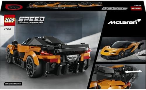 Alternative view of Speed Champions McLaren W1 Gerçek Süper Araba 77257-9 Yaş ve Üzeri Çocuklar için McLaren Kıyafetli Sürücü Figürü İçeren Yaratıcı Oyuncak Yarış Arabası Yapım Seti, Hediye Fikri (287 Parça)