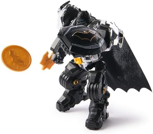 Alternative view of DC Comics, Metal Force Batman aksiyon figürü, 15 cm boyutunda ve 10 cm mini figürlü, yerleşik patlayıcı ve zırh takımı, 4 yaş ve üzeri kız ve erkek çocuklar için süper kahraman oyuncakları