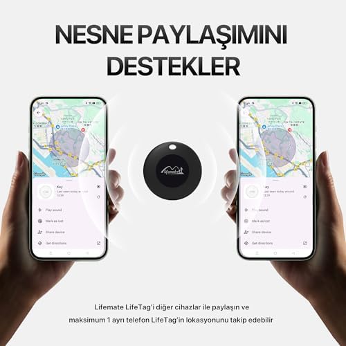 Alternative view of Lifemate Lifetag Android ile Uyumlu Smart Tag Google için Lisanslı Akıllı Takip Cihazı - Siyah (SADECE ANDROID ILE UYUMLUDUR)