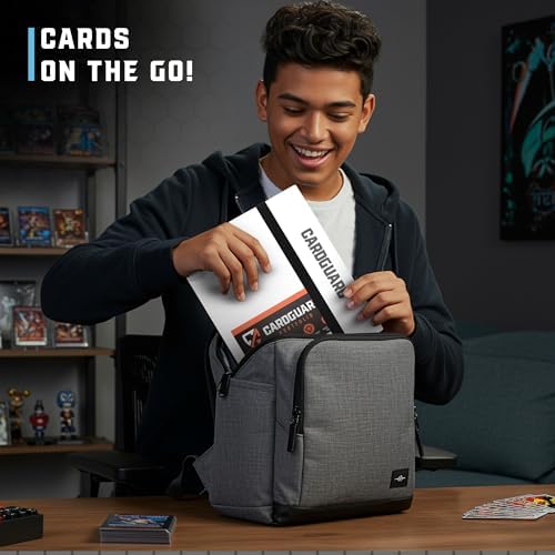 CardGuard Trading Card Pro-Folio, 9 Cepli Yan Yükleme Sayfaları, 360 Kart Tutar, Beyaz