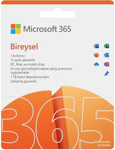 Alternative view of Microsoft 365 Bireysel Türkçe, Yazılım