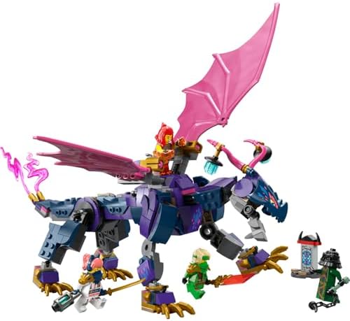 Usta Ejderha Rontu 71842-7 Yaş ve Üzeri Kız ve Erkek Çocuklar için Mermi Atıcısı Olan Oyuncak Ejderha ve 4 Minifigür İçeren Yaratıcı Oyuncak Yapım Seti, Doğum Günü Hediyesi (381 Parça) - Görsel 3
