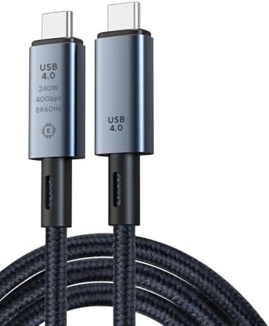 Alternative view of ZR848 240W USB 4.0 40GBPS 8k Thunderbolt Görüntü Aktarım ve Hızlı Şarj Kablosu 0,5 Metre