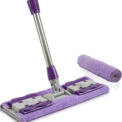 Alternative view of Mandalı Mor Mop Kıskaçlı Cam Silme Mopu Mikrofiber Yedek Bezli Yer Duvar Cam Fayans Silme Mopu