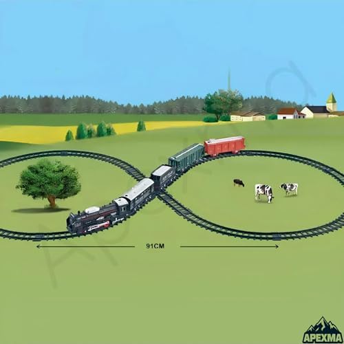 Alternative view of Oyuncak Klasik Yolcu Treni Seti 19 Parça - 91 cm Ray Uzunluğunda Classic Kara Tren