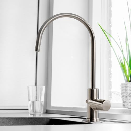Alternative view of Ispring GA1-BN 16,5 x 27,9 cm 14OZ masif pirinç ağır zorunlu su filtresi Designer musluk – EU stil High-spout, GA1-BN
