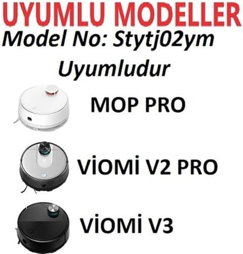 Viomi Se V2 V3 V2 Pro (V-RVCLM21B) ve Pro-(STYJ02YM-STYTJ02YM) ile Uyumlu Hepa Filtre,Fırça Yedek Parça Seti-8 Parça - Görsel 2