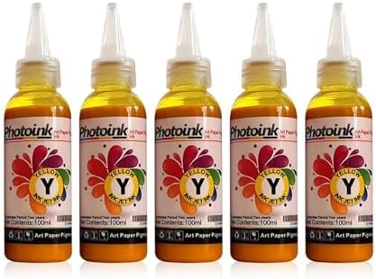 Photoink Epson Uyumlu Kuşe Mürekkebi, 500 Ml. Sari Kuşe Matbaa Mürekkebi